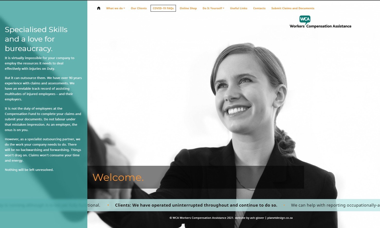 WCA Website WordPress Migration