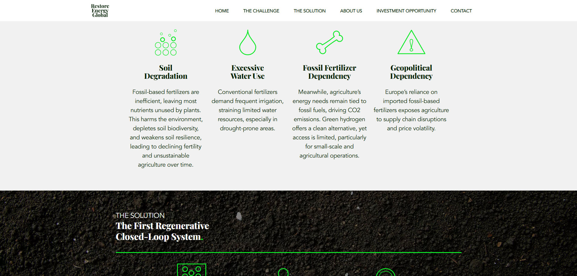 Restore Energy Website