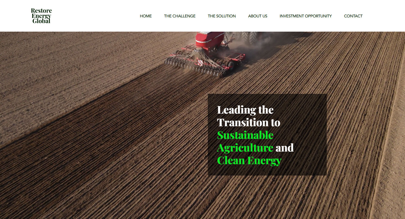 Restore Energy Website